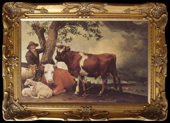 framed  POTTER, Paulus Young Bull, Ta013